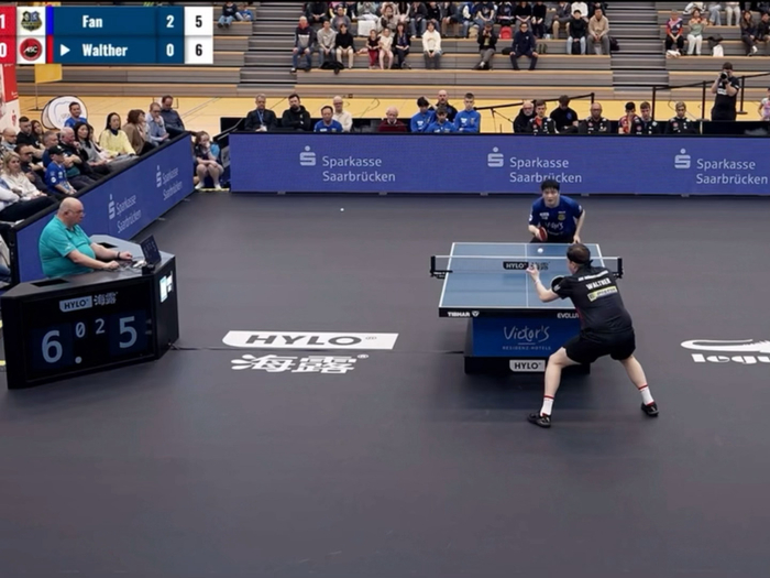 樊振东关键防守救险 擦边球化解展现逆境韧性